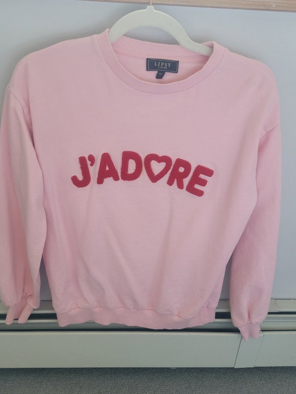 Lipsy pink light sweatshirt